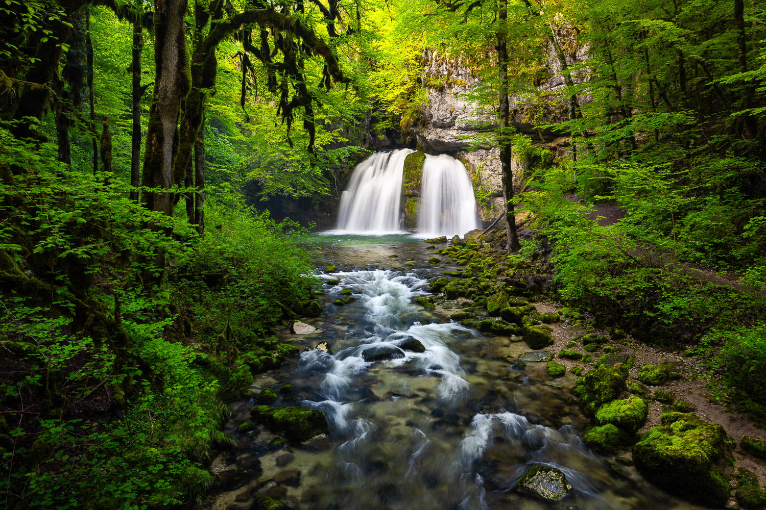 Wasserfall Französischer Jura